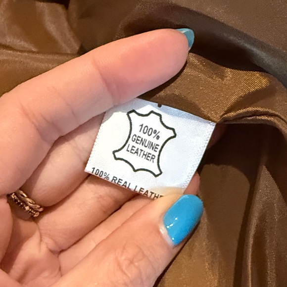 Understated Leather Leopard Print Leather Jacket - Picture 3 of 9